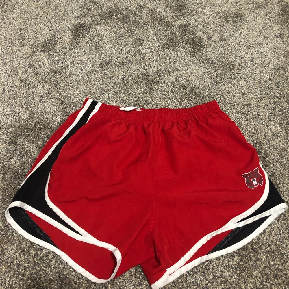 Red and Black Nike Look-Alike Shorts